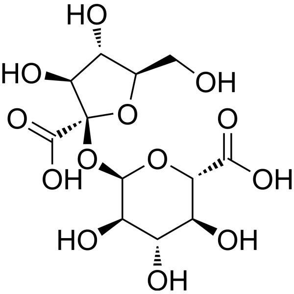α-D-Glucopyranosiduronic acid,β-D-arabino-2-hexulofuranosonosyld 155533-83-8
